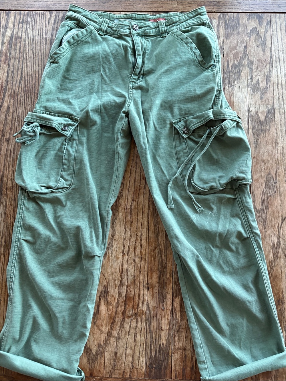 Pilcro Olive Green Cargo Pants
